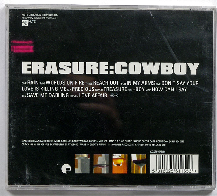 ERASURE Cowboy в продаже ERASURE Cowboy в продаже