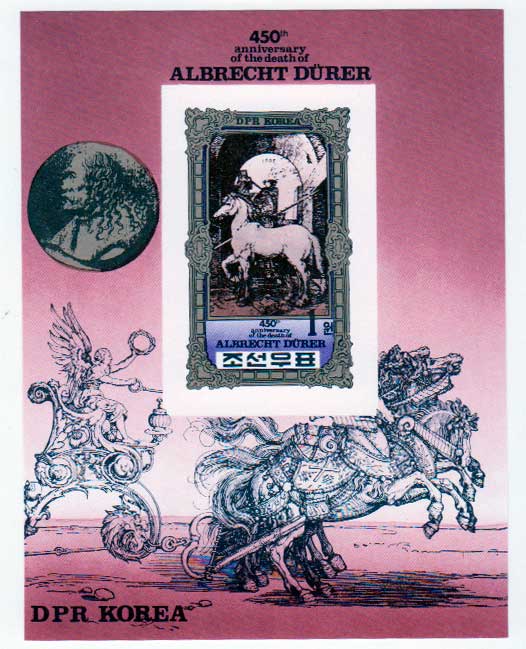 КНДР 1978 450 лет со дня смерти Альбрехта Дюрера Почтовый блок в продаже КНДР 1978 450 лет со дня смерти Альбрехта Дюрера Почтовый блок в продаже